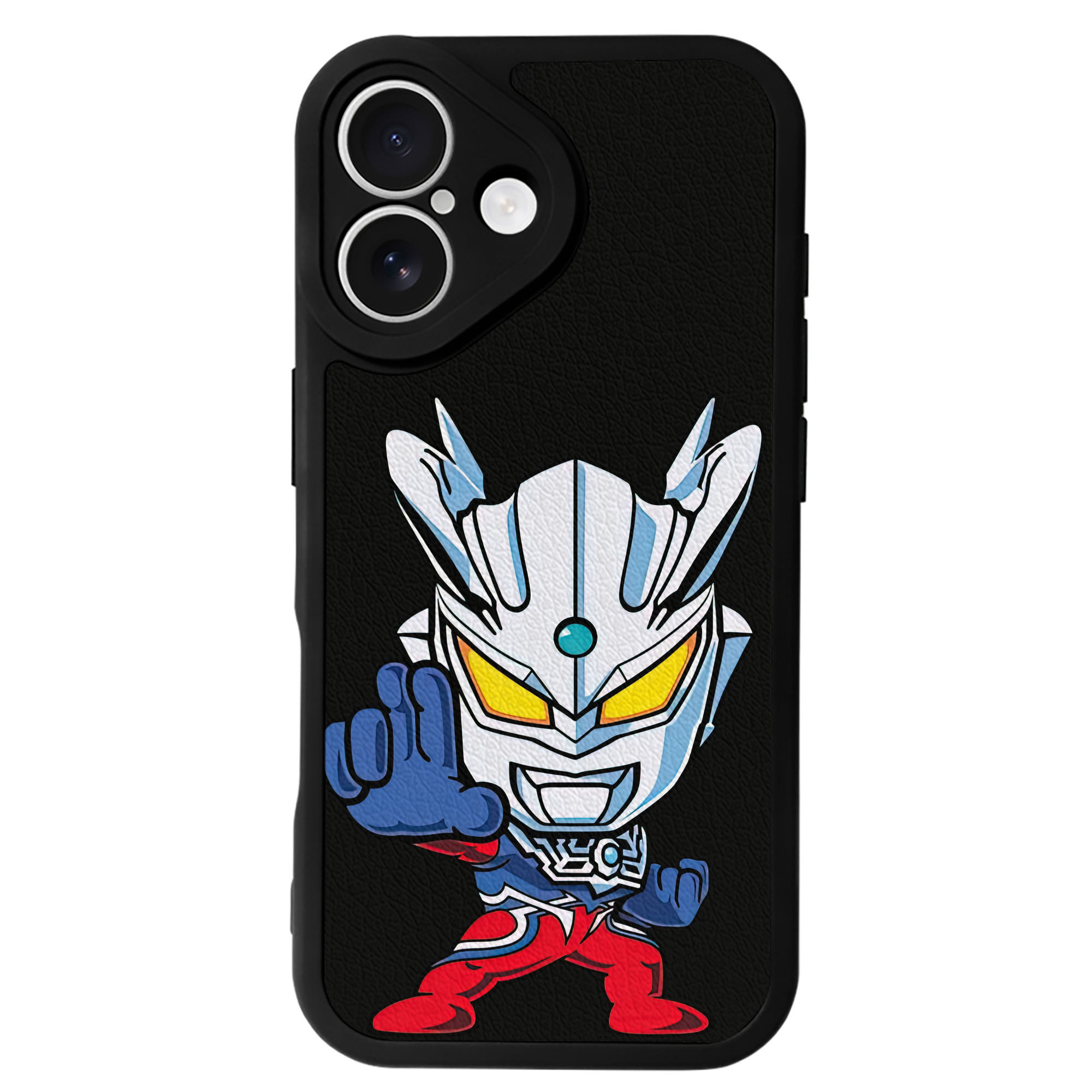 （画像用） ウルトラマン Ultraman 【iPhone 16シリーズ対応】シリコンスマホケース（レザー調） 材質：シリコン
